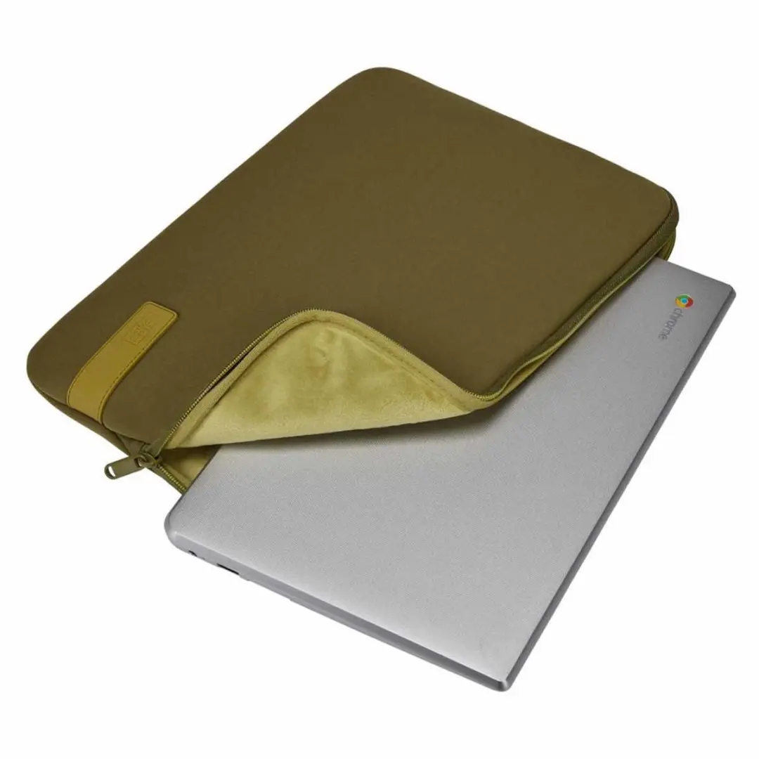 Case Logic Reflect 14" Laptophoes - Olijfgroen