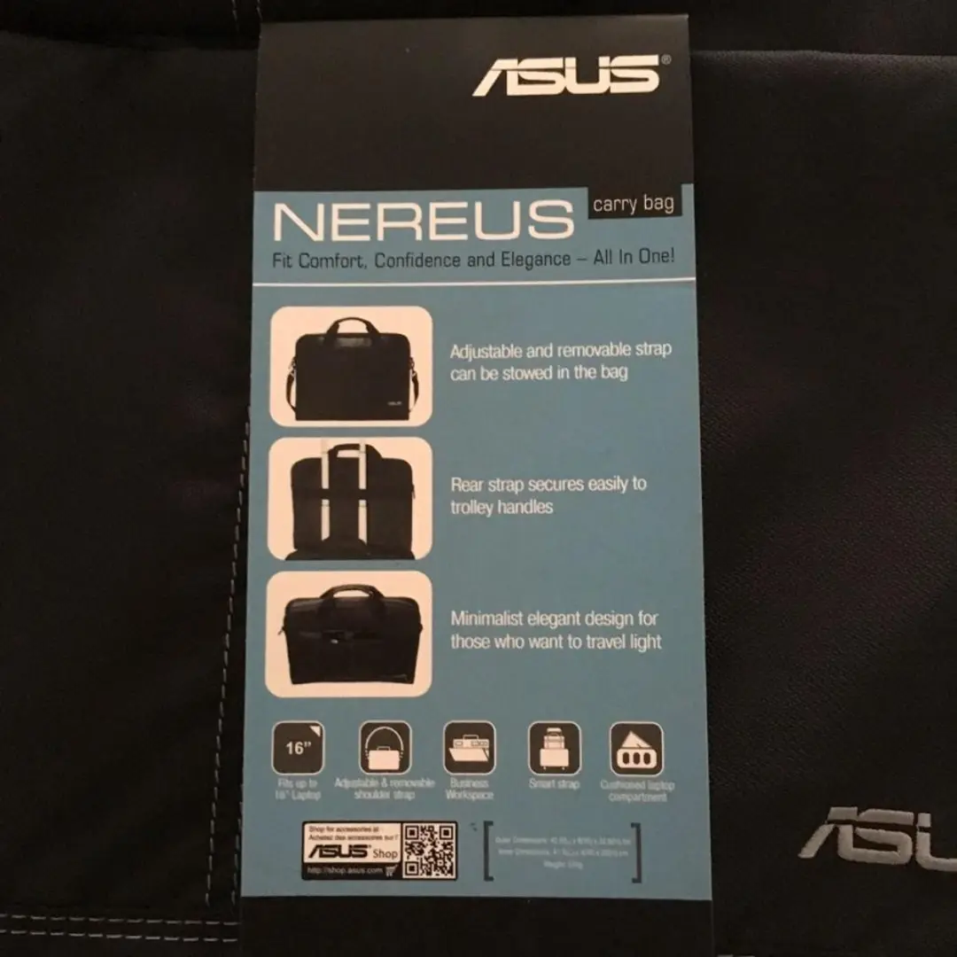 ASUS NEREUS 90XB02M0-BAP000 Laptoptas 16 inch - 3 Vakken - Zwart