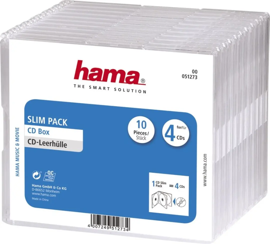 Hama Cd Doosjes Slim-Pack 00051273