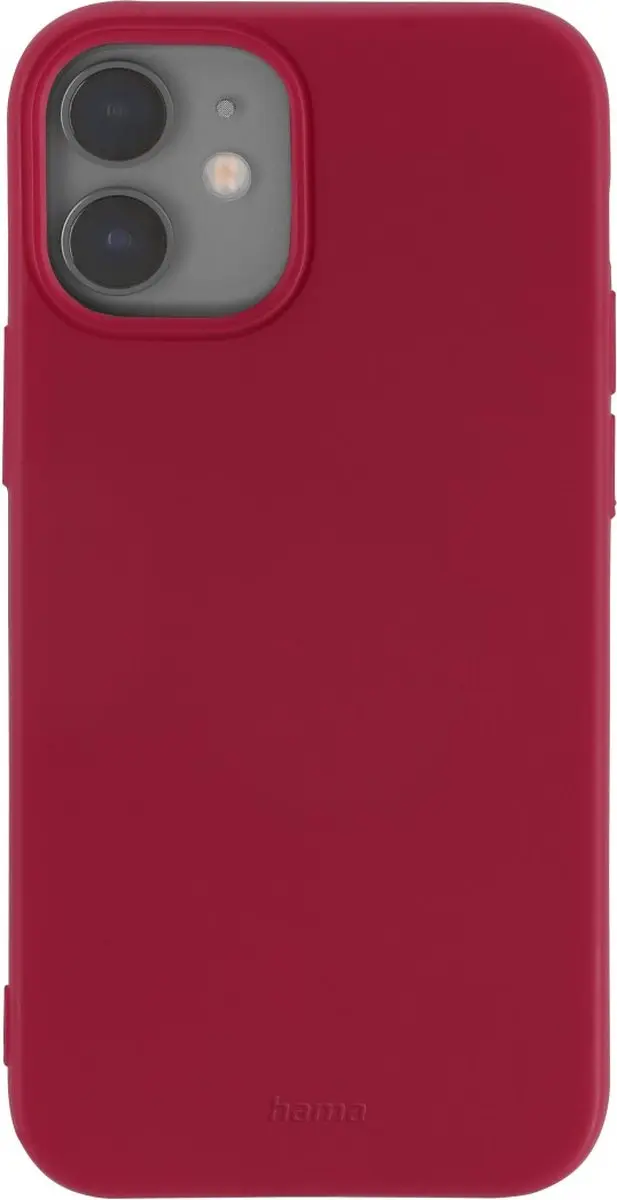 Hama Cover Finest Feel iPhone 12 Mini - Rood