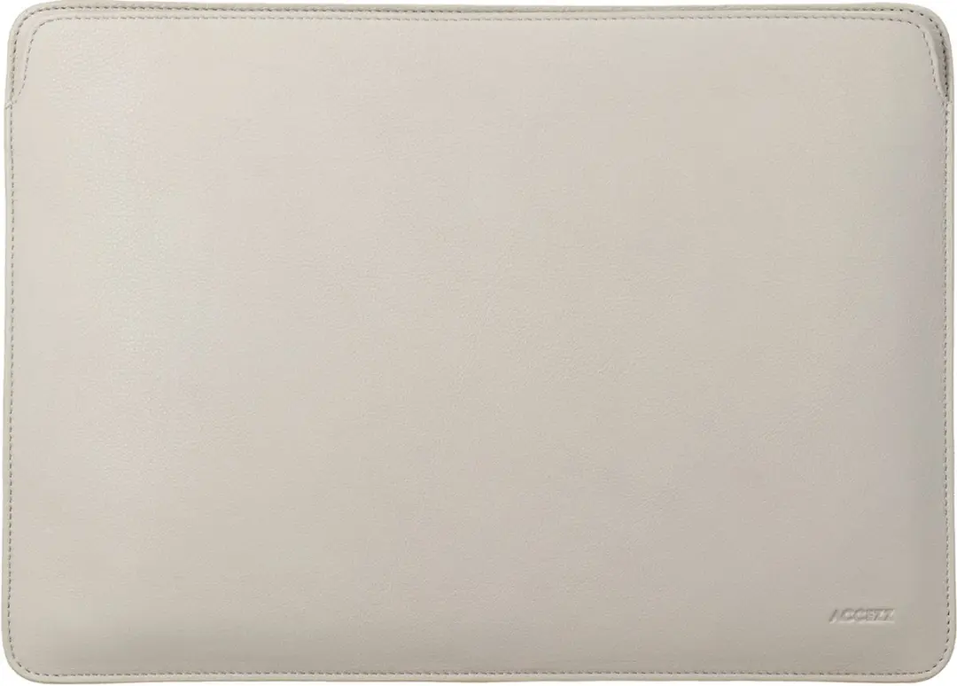 Accezz Leather Laptophoes 14" - Beige