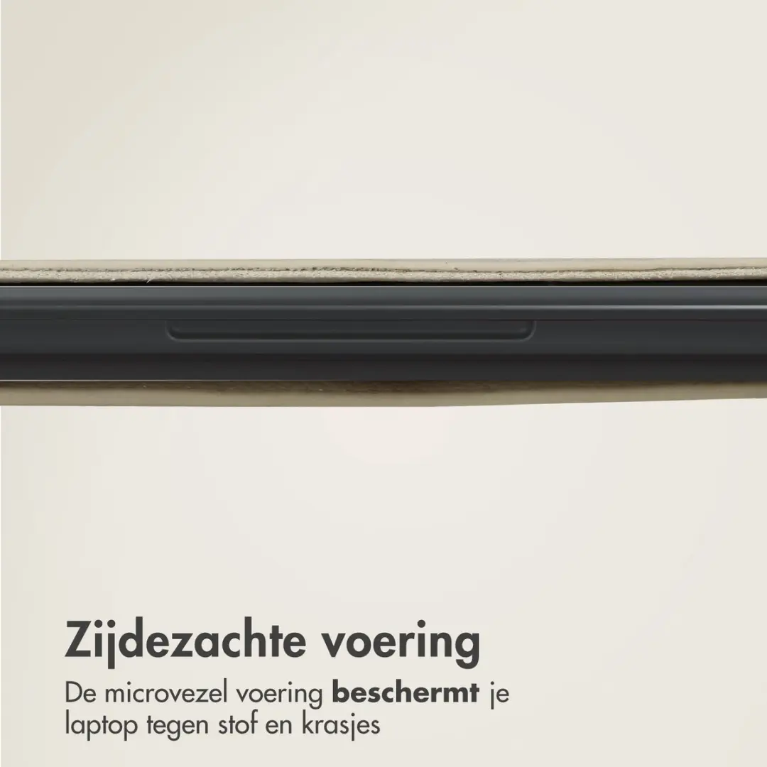 Accezz Leather Laptophoes 14" - Beige
