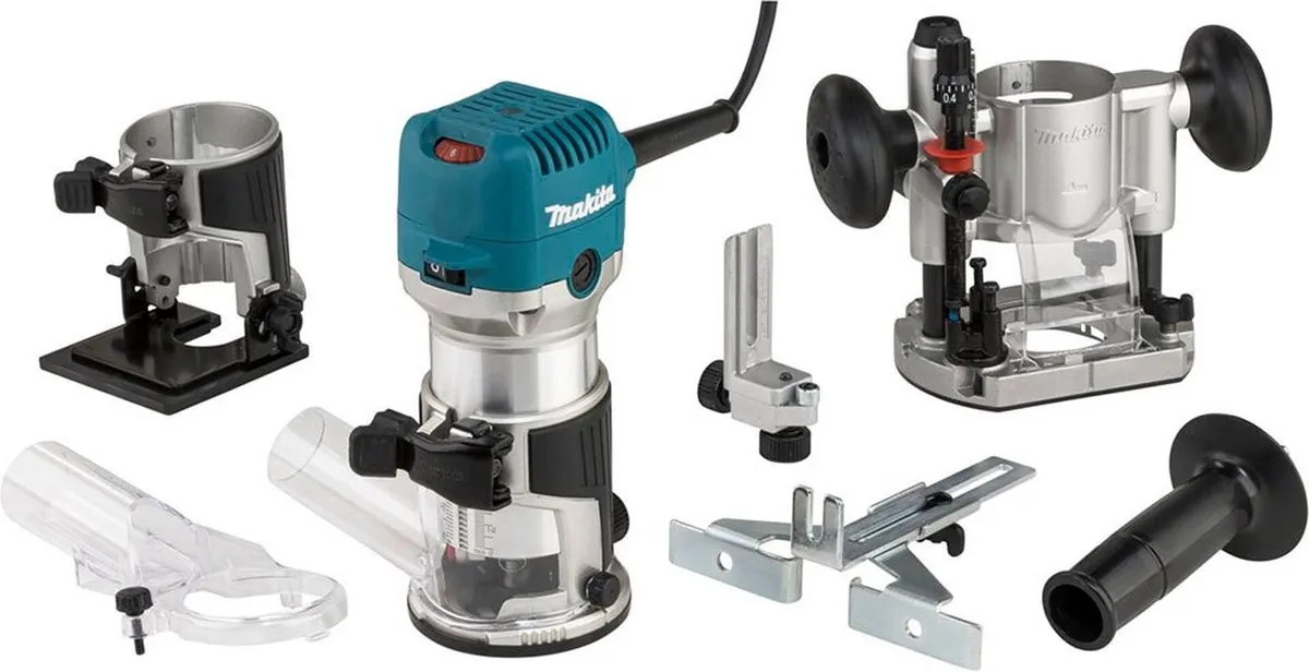 Makita RT0702CX2J Bovenfrees 1100W - Zilver