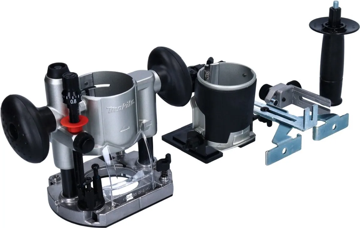 Makita RT0702CX2J Bovenfrees 1100W - Zilver - afbeelding 6 van 6