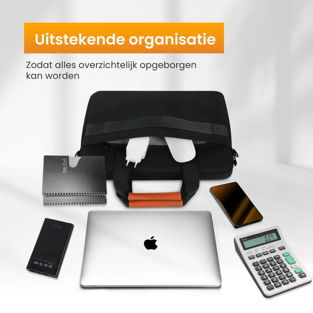 R2B Almere Laptoptas 15.6 inch - 4 Vakken - Zwart