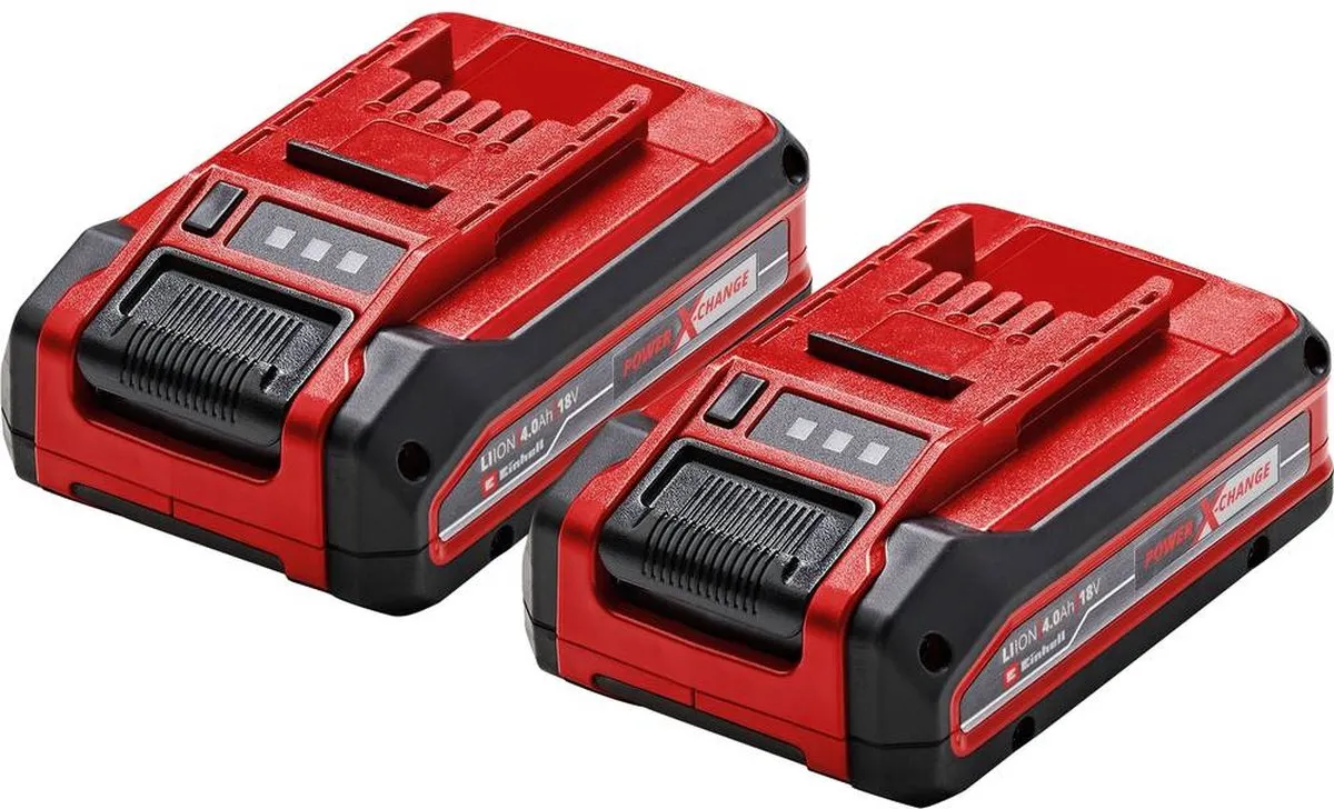 Einhell Twinpack 4.0 Ah Power X-Change Accu - 2x 4.0 Ah