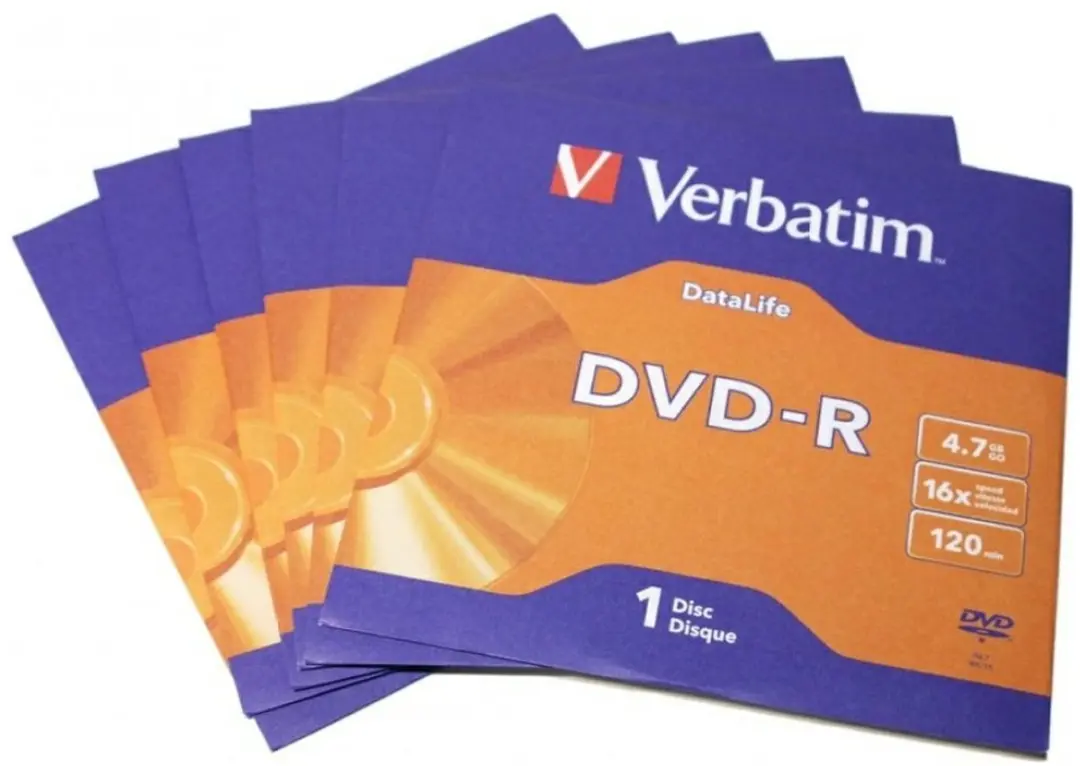 Verbatim DVD-R 4,7GB 16x - Transparent - 1 Stuks