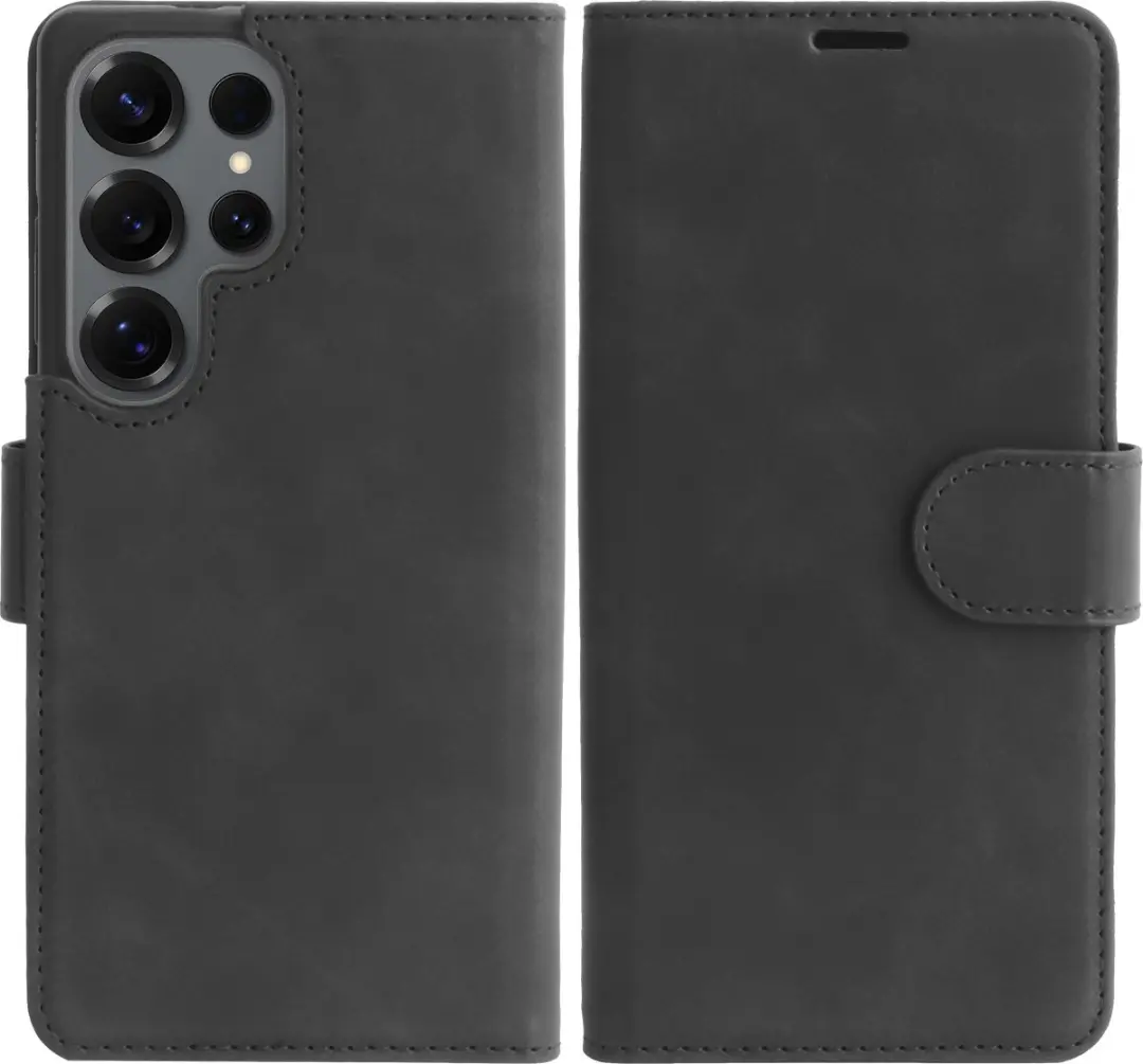 Just in Case Samsung Galaxy S25 Ultra Hoesje - Pasjeshouder 2-in-1 Zwart - afbeelding 6 van 6