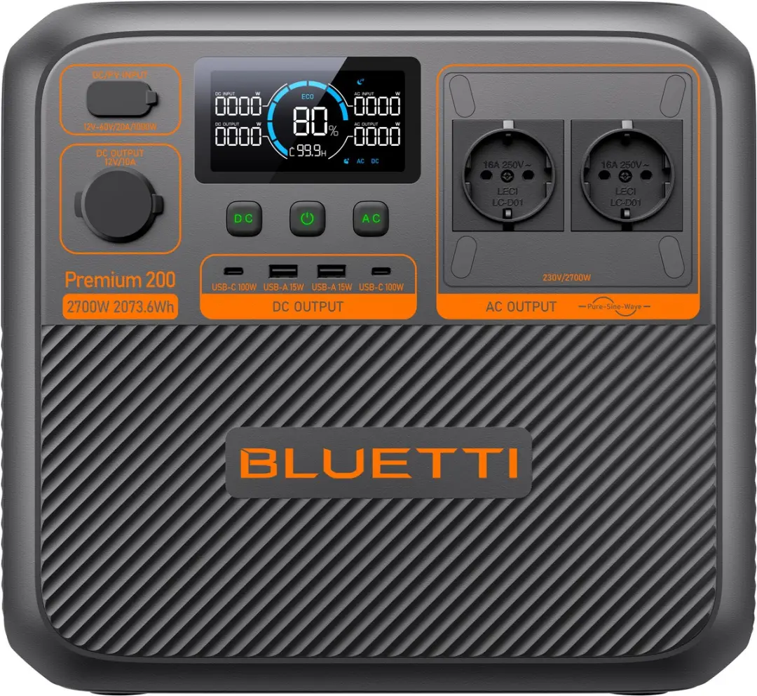 Bluetti Premium Elite 200 V2 Powerstation 2073Wh