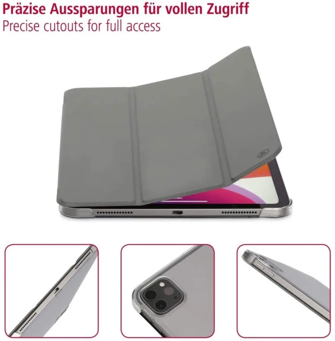 Hama Fold Clear Tabletcase - Apple iPad Pro 11" (2020) - Grijs - MPN 188428