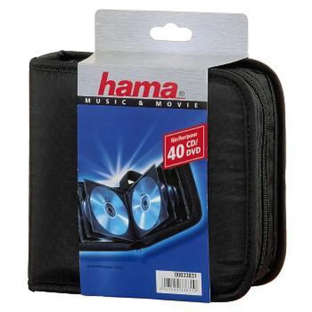 Hama CD/DVD/Blu-ray Wallet 40 Stuks - Zwart