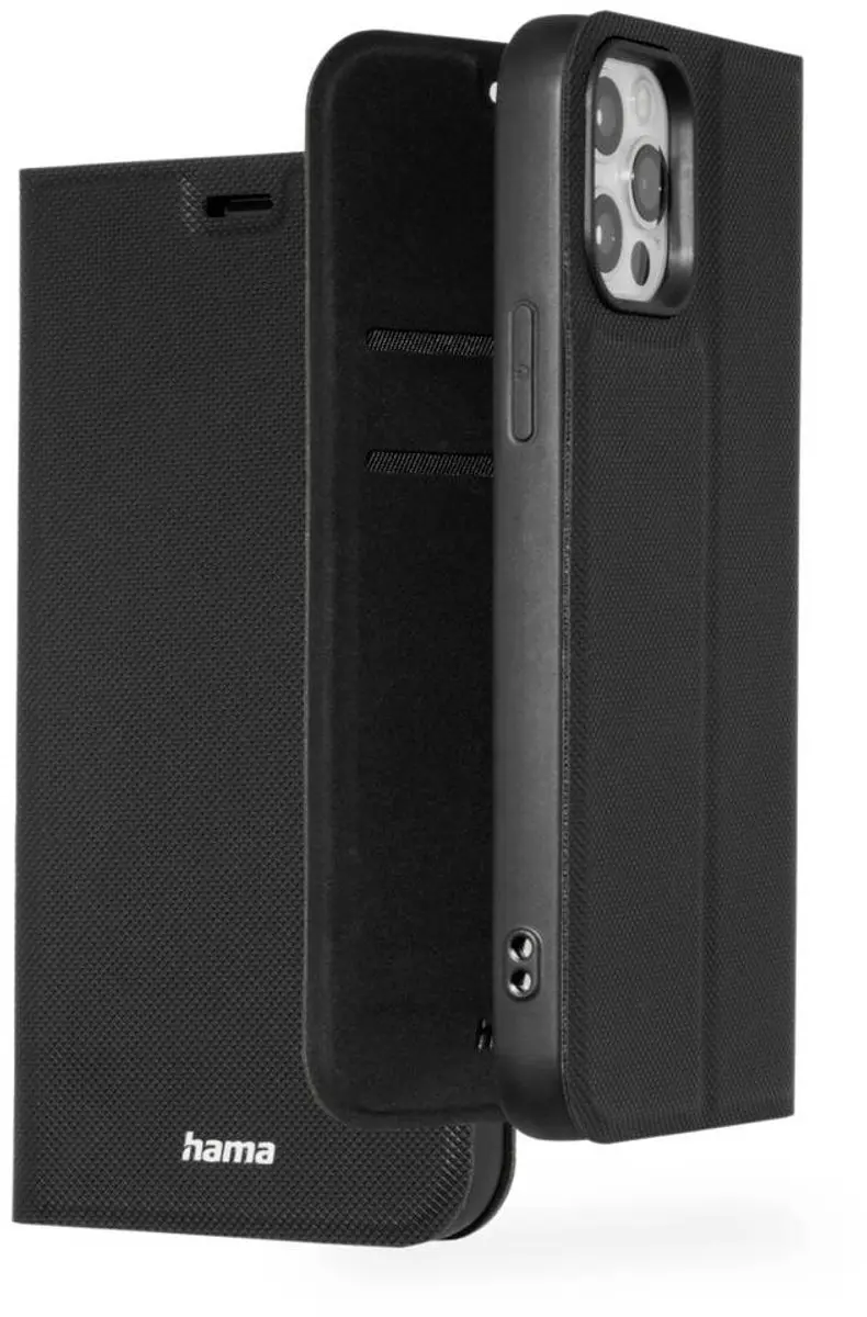 Hama Daily Protect Booklet iPhone 12/12 Pro - Zwart - 2 Vakken
