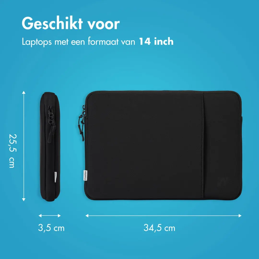 Imoshion Laptophoes 14 inch - 2 Vakken - Zwart