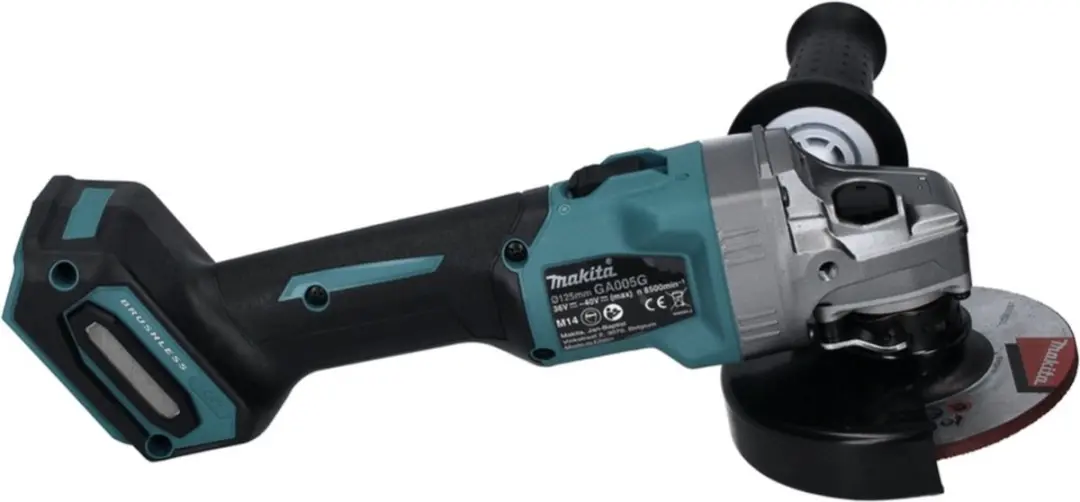 Makita GA005GZ Accu Haakse Slijper 125mm - 40V Max - 4.0Ah