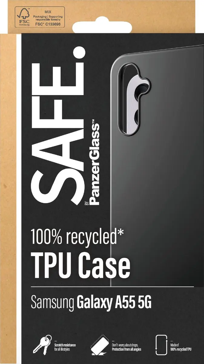 PanzerGlass SAFE95693 Hoesje Samsung Galaxy A55 5G - Zwart