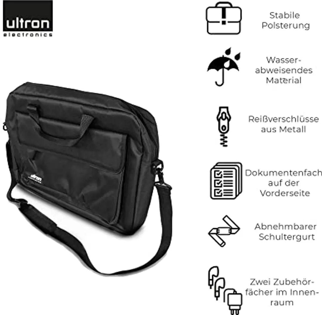 Hama Neoprene Laptopsleeve 15,6" - Zwart - MPN 00216505 - afbeelding 6 van 6