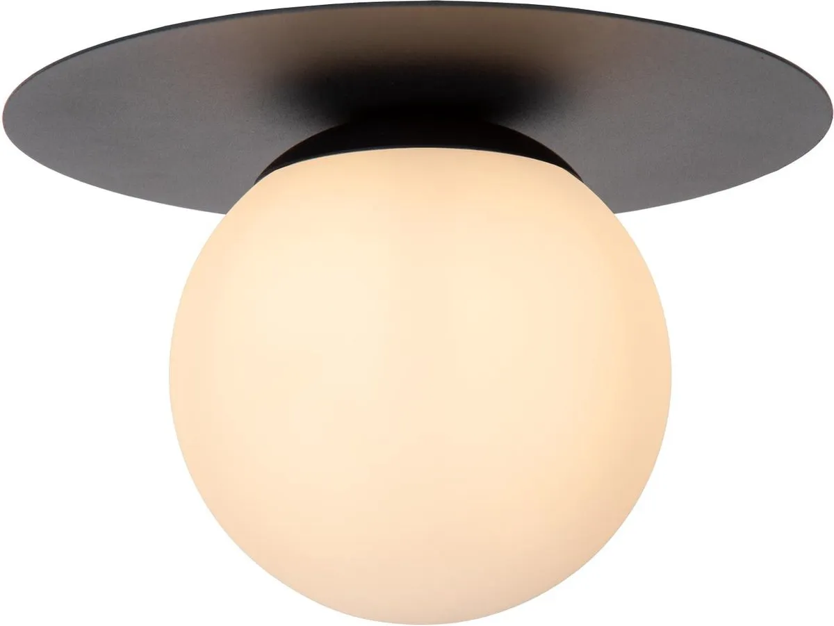Lucide Tricia Plafondlamp Ø25cm - 1xE27 - Zwart