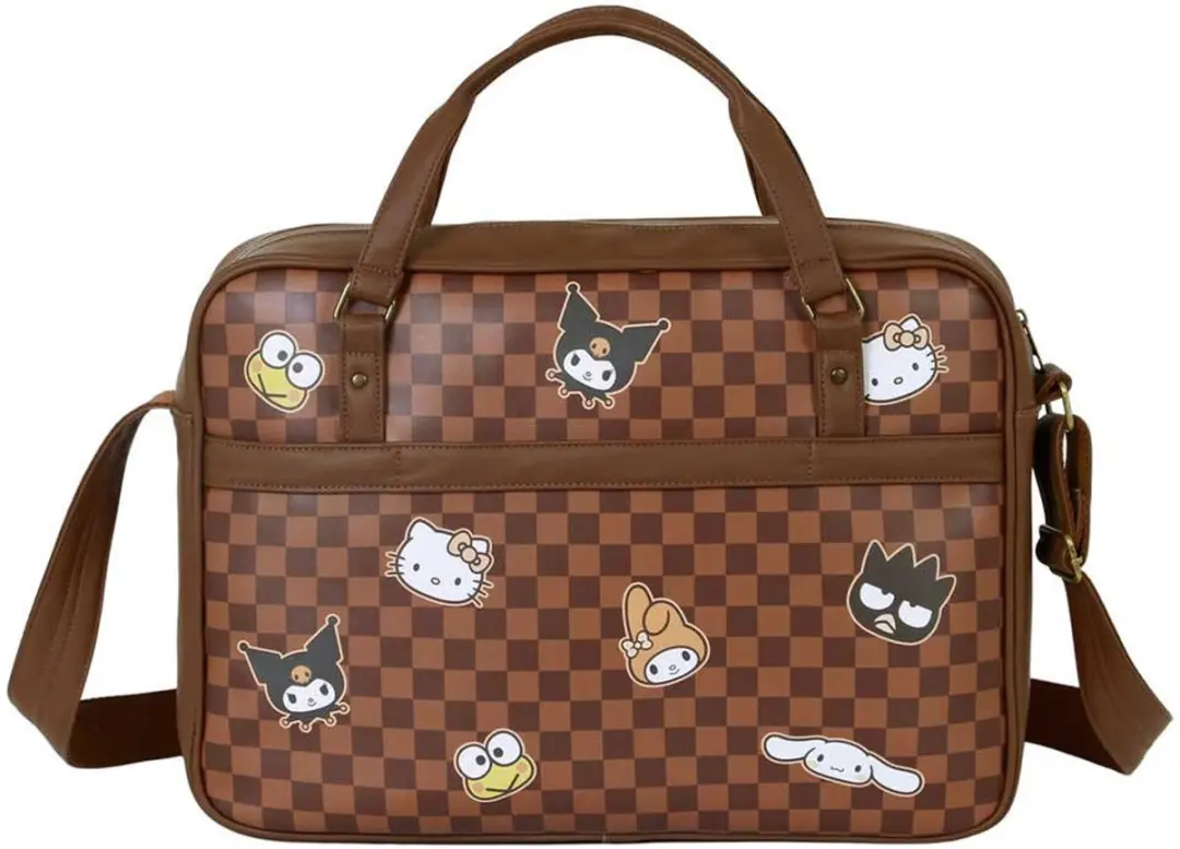Hello Kitty Leder-look Laptoptas 16 inch - 30x42x9cm - Mokka