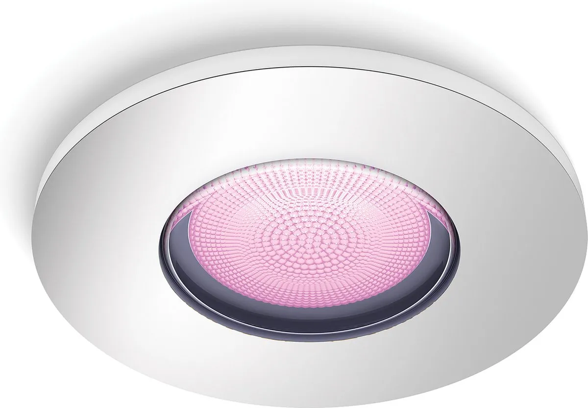 Philips Hue Xamento Inbouwspot RGBW 9.3cm - Chroom