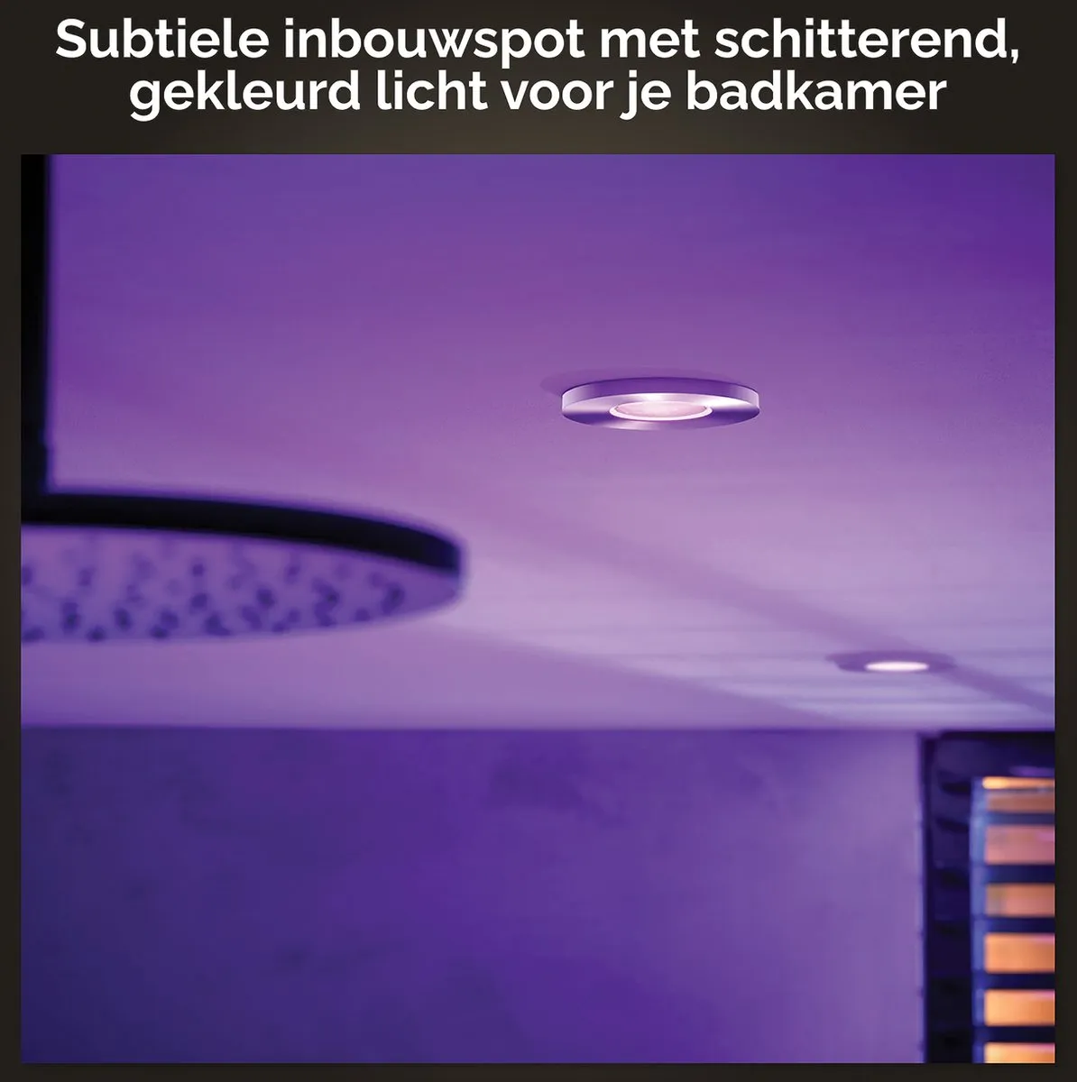 Philips Hue Xamento Inbouwspot RGBW 9.3cm - Chroom