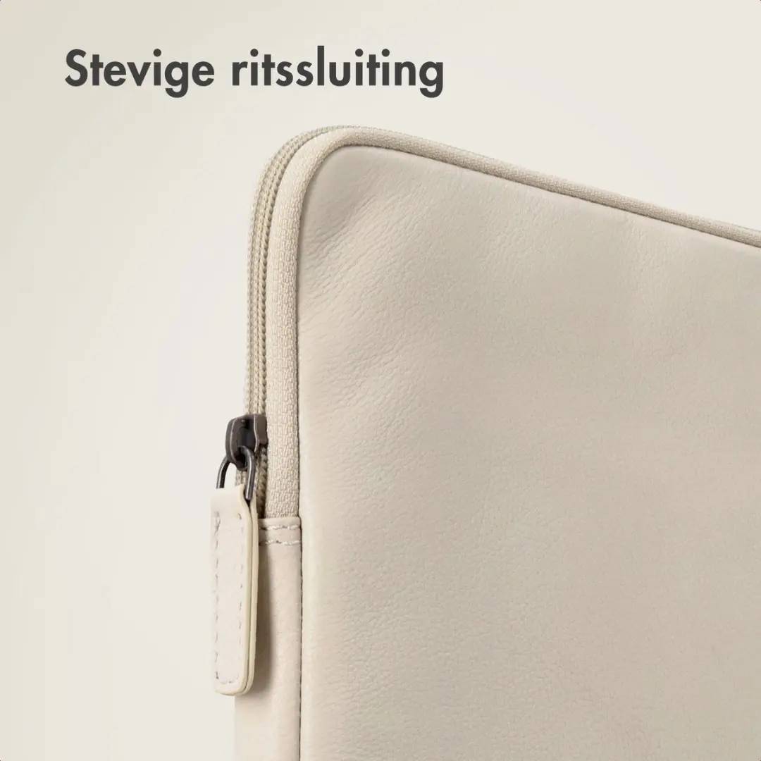 Accezz Leather Laptophoes 16" - Beige