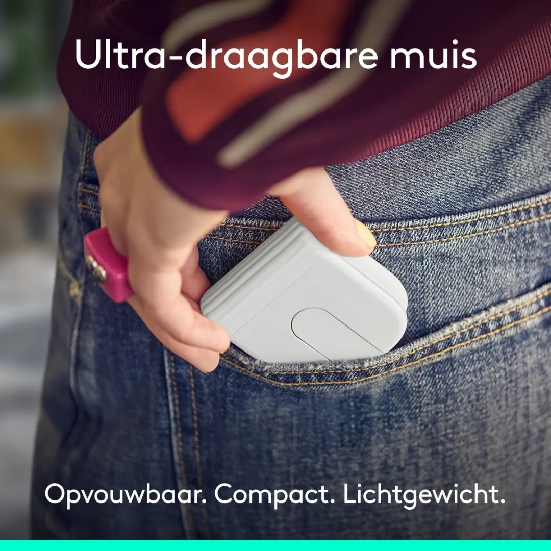 Logitech Mobi Fold 910-007631 Ovouwbare Muis - Wit