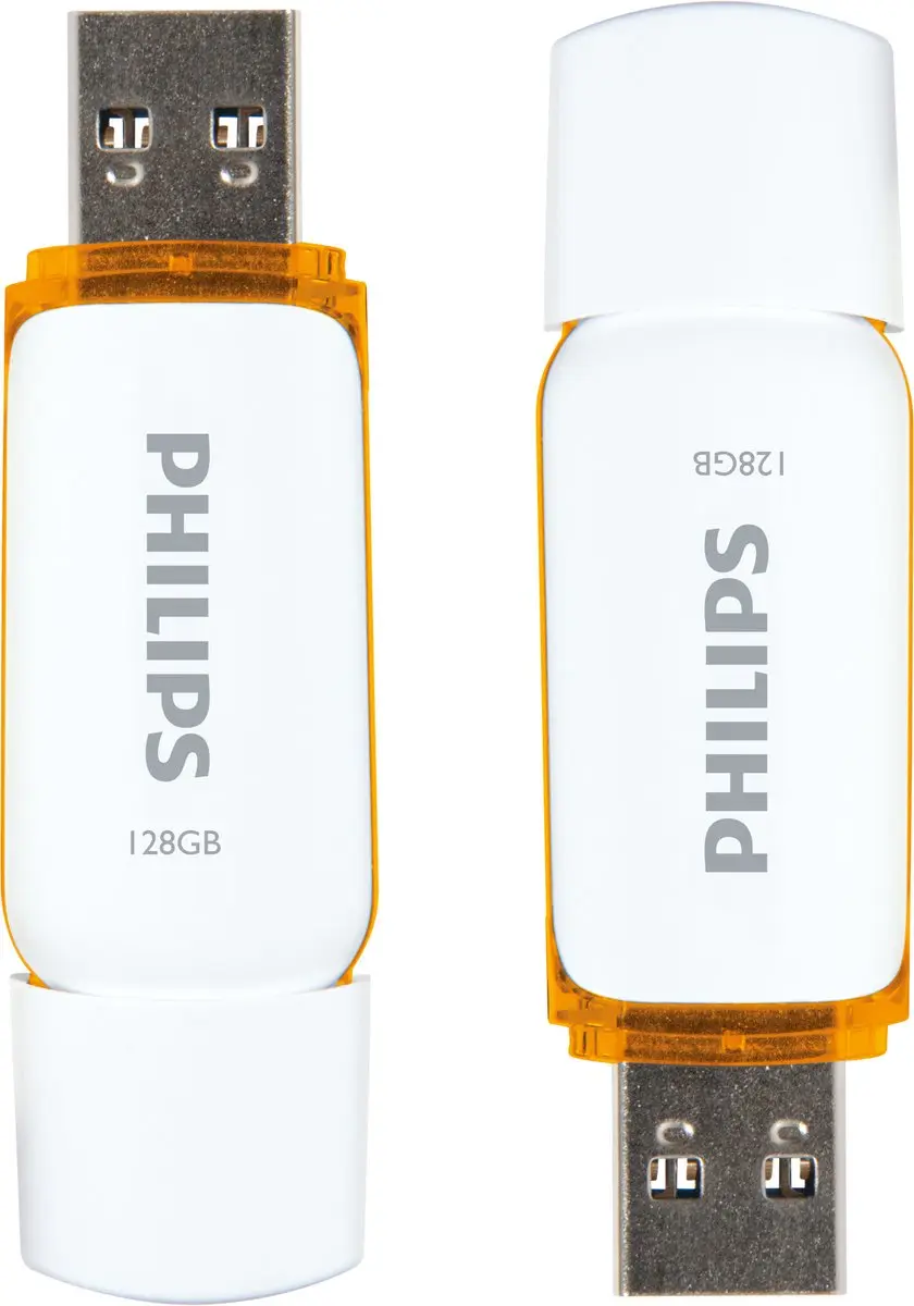 Philips USB Stick 128GB - 2 Stuks - Wit/Orange