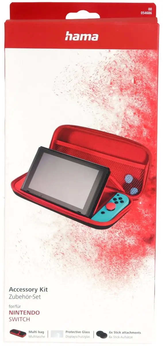 Hama Set voor Nintendo Switch - 40 Vakken - Rood