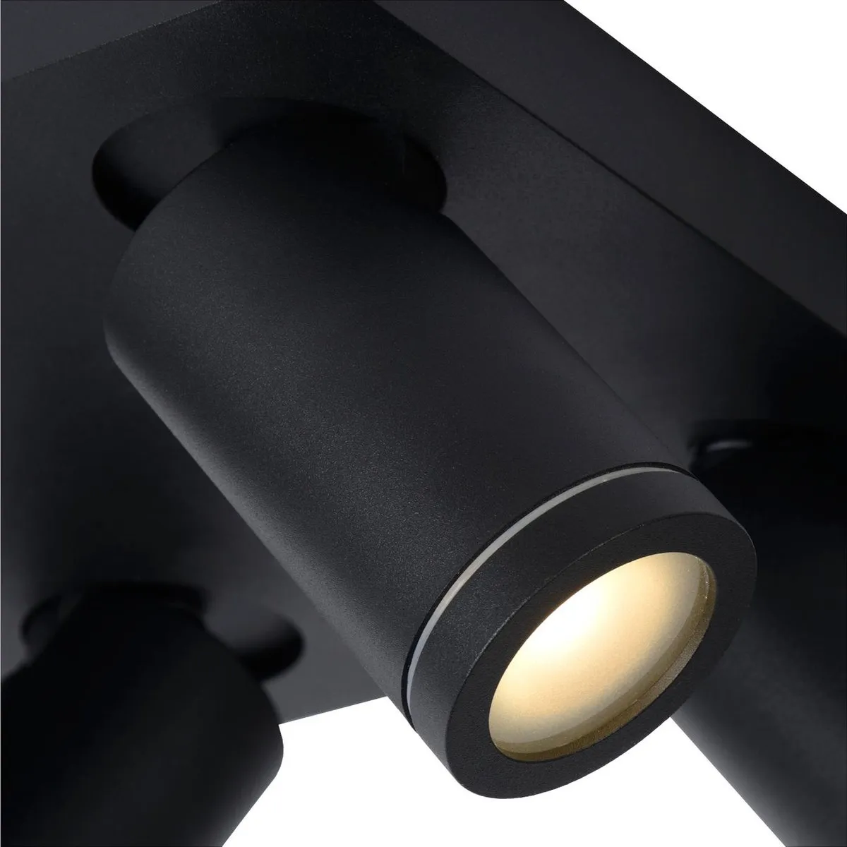 Lucide Taylor Plafondspot LED 4x5W 2200K/3000K - Zwart