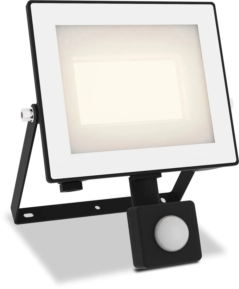 Philips Lois Floodlight 30W - Zwart - 3000K - Bewegingssensor