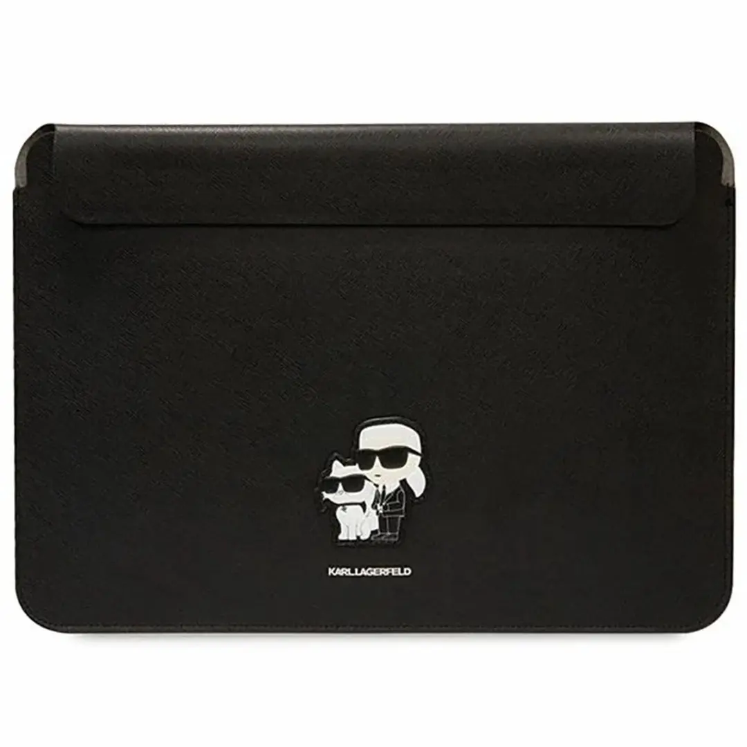 Karl Lagerfeld Sleeve MacBook Air 13" - Zwart - Kunstleer