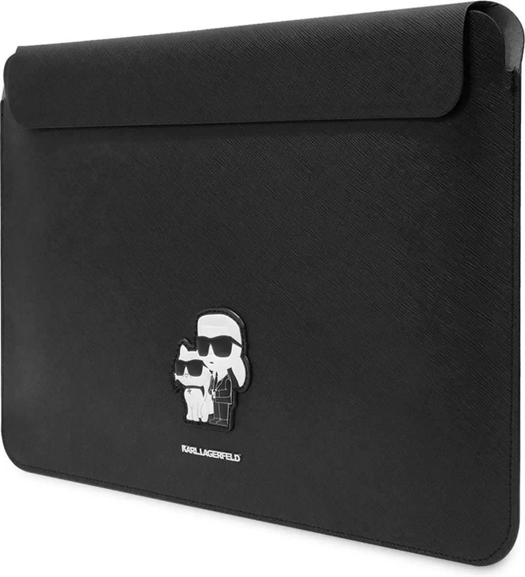 Karl Lagerfeld Sleeve MacBook Air 13" - Zwart - Kunstleer