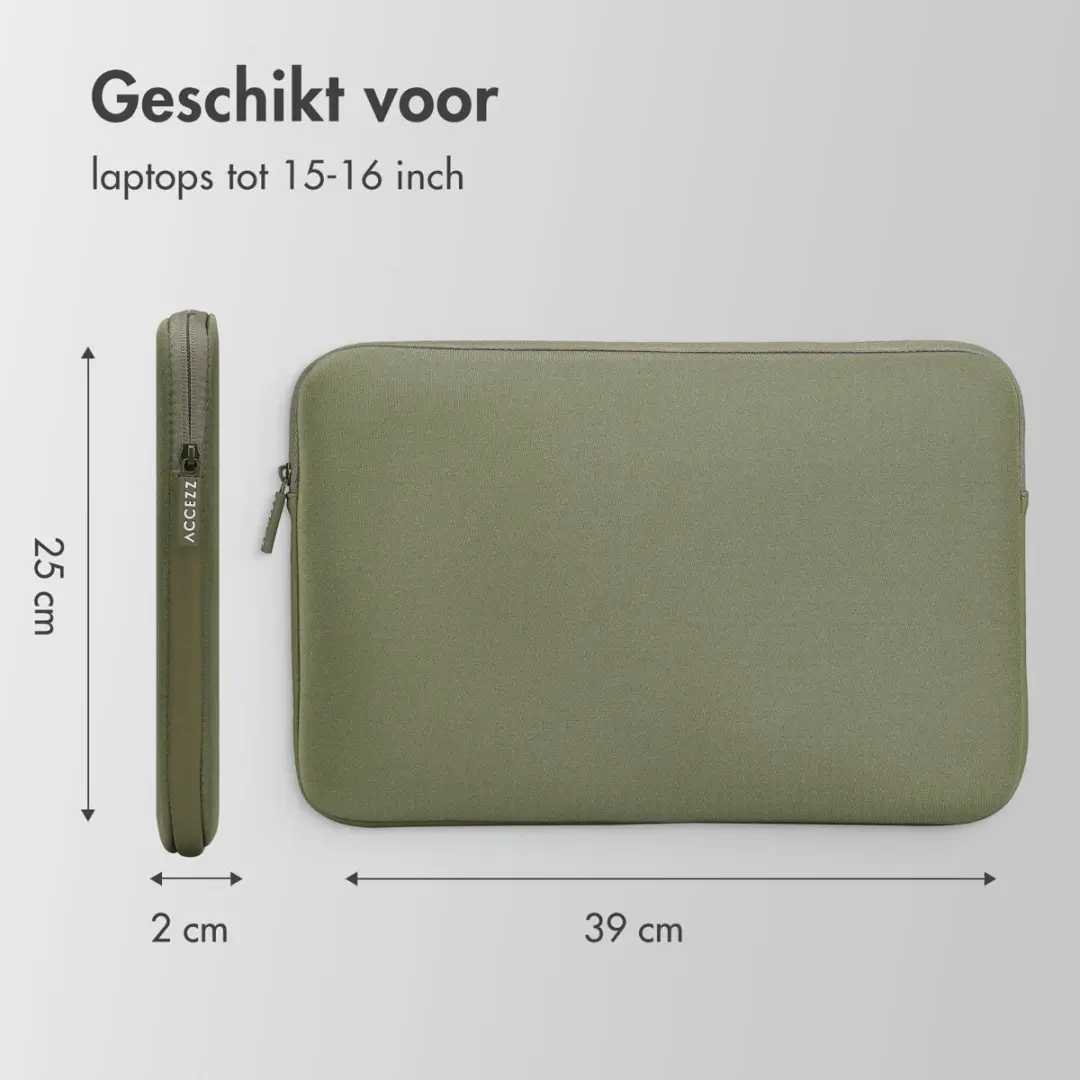 Accezz Laptophoes 16 inch - Groen