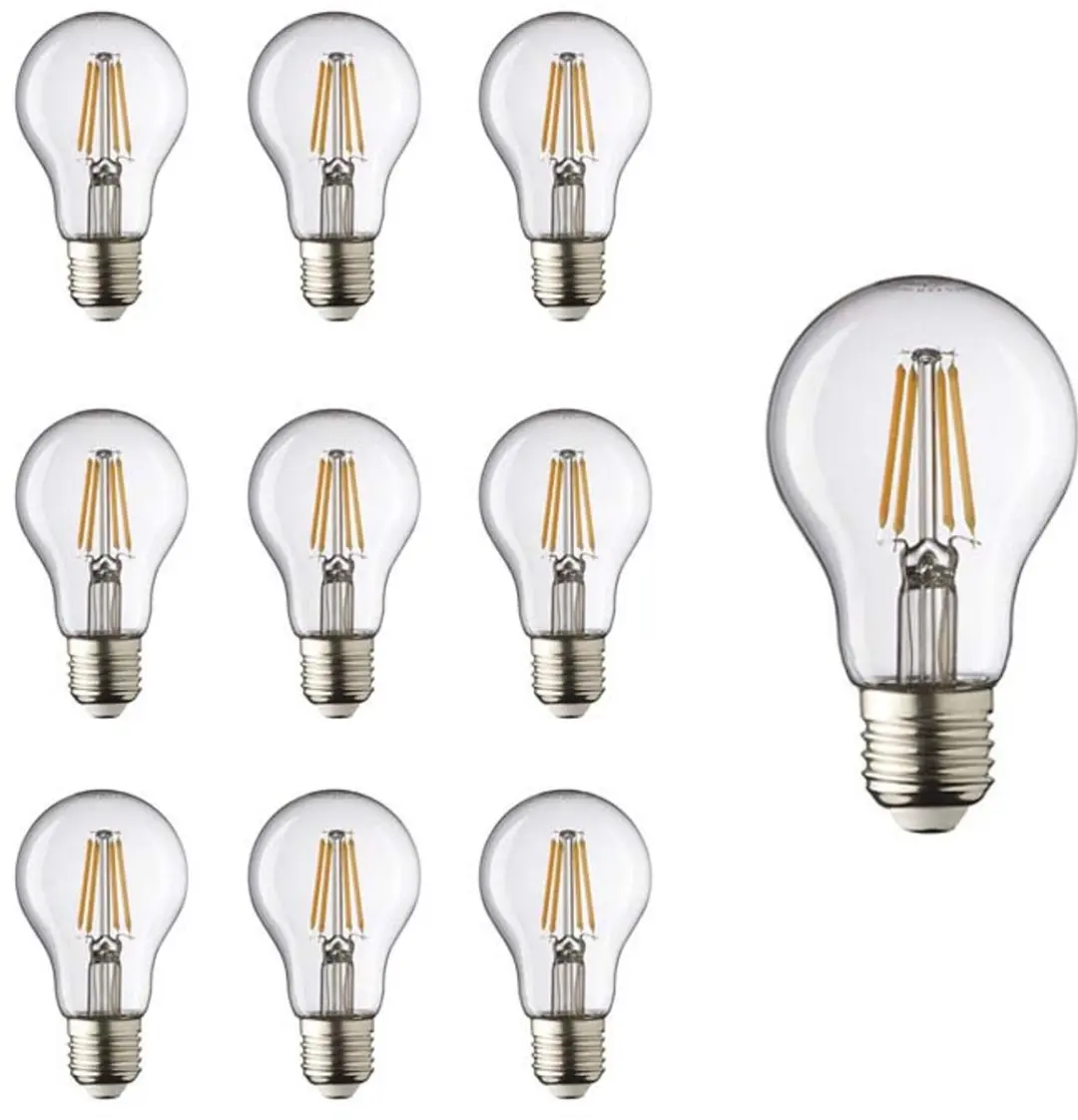 Lybardo E27 LED Lamp 10 Stuks - 4W 2700K Warmwit