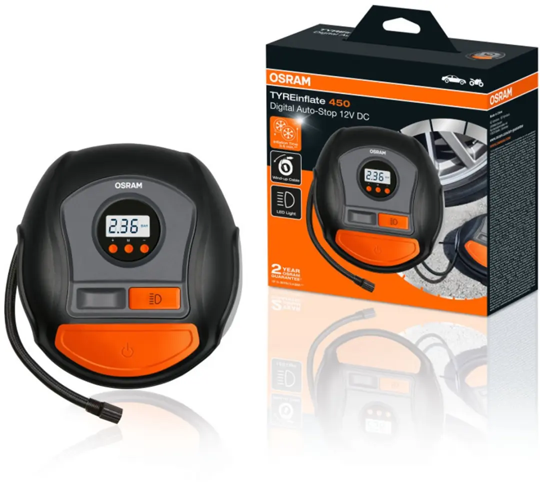 Osram TYREinflate OTI450 Compressor - Zwart