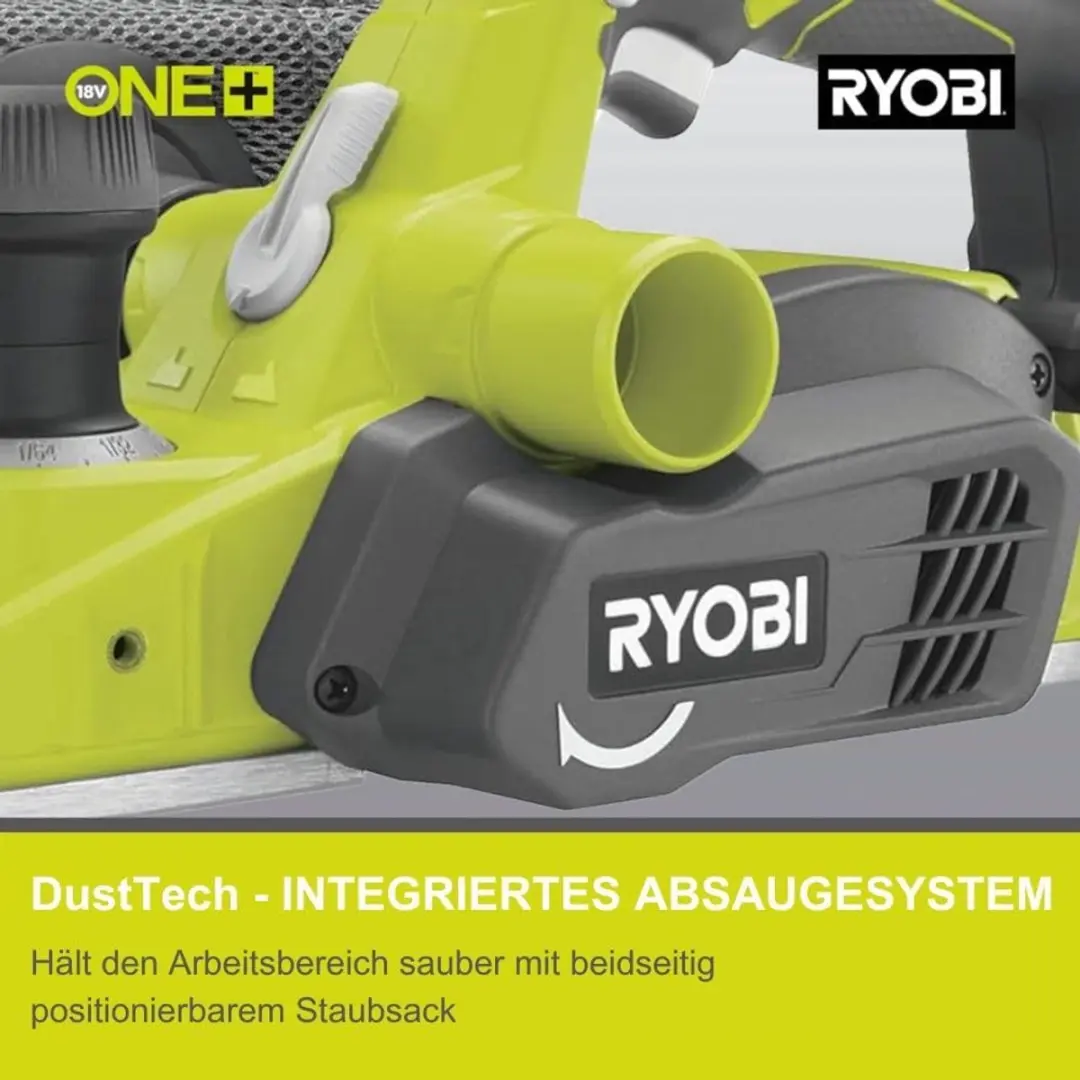 Ryobi ONE+ R18PL-0 Accu Schuurmachine 82mm - Dubbele Spaanafvoer