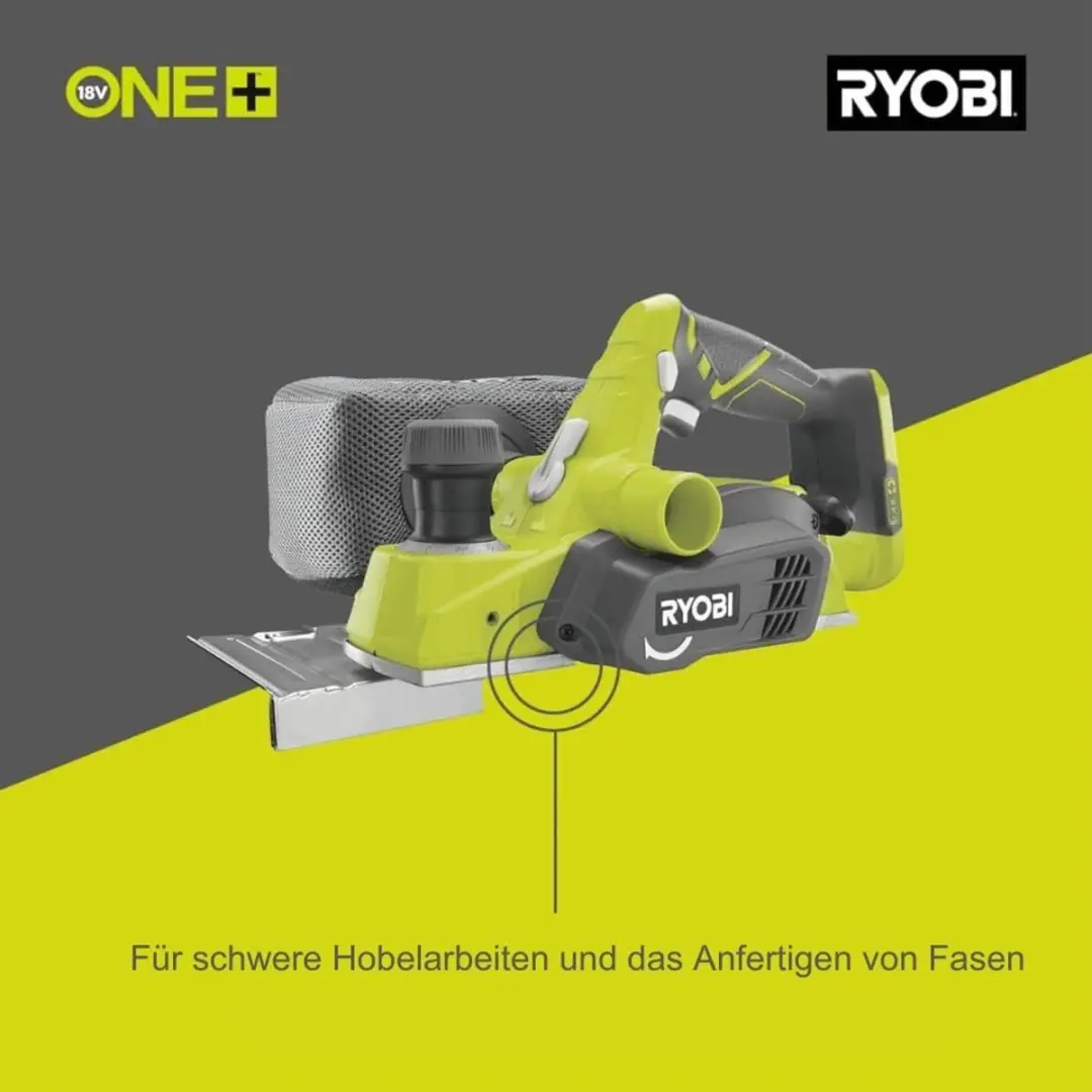 Ryobi ONE+ R18PL-0 Accu Schuurmachine 82mm - Dubbele Spaanafvoer