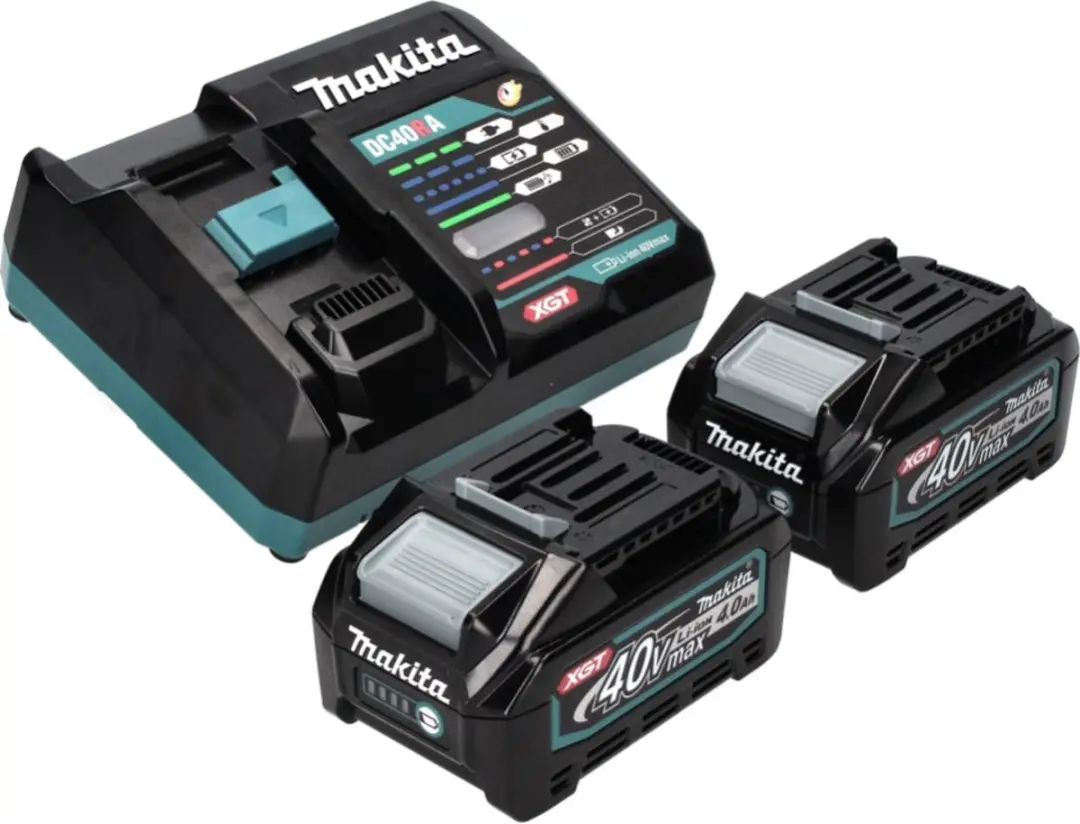 Makita GA005 Accu Haakse Slijper 40V Max - 125mm Borstelloos - 2x 4.0Ah + Lader