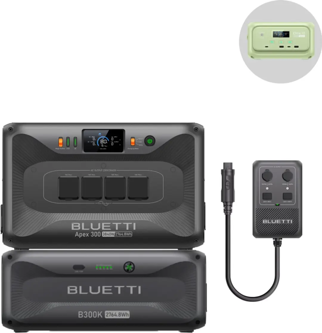 Bluetti Apex 300 & B300K Powerstation 5529Wh
