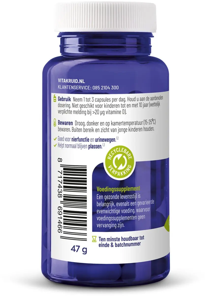 Vitakruid Prostaatformule 120 Vegacapsules - 2x60