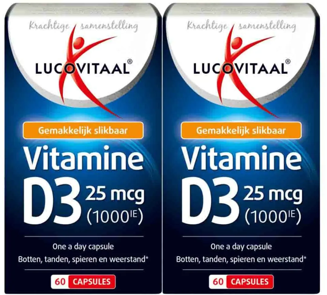 Lucovitaal Vitamine D3 25mcg - 2x60 Capsules