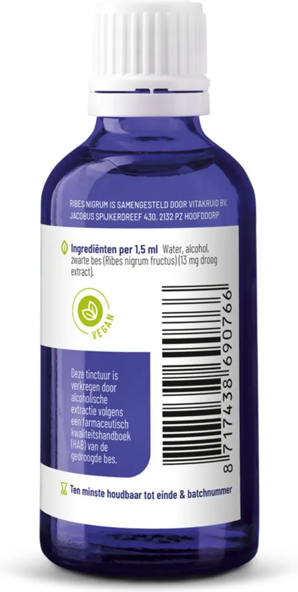 Vitakruid Ribes nigrum Tinctuur 50ml
