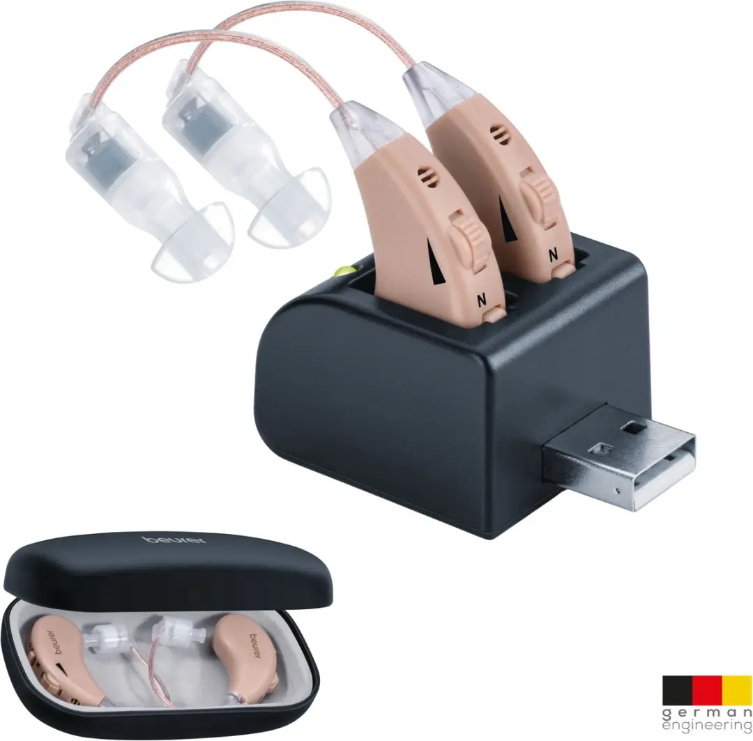 Beurer HA 55 RIC Hoortoestel Set - 2 Stuks - Nude