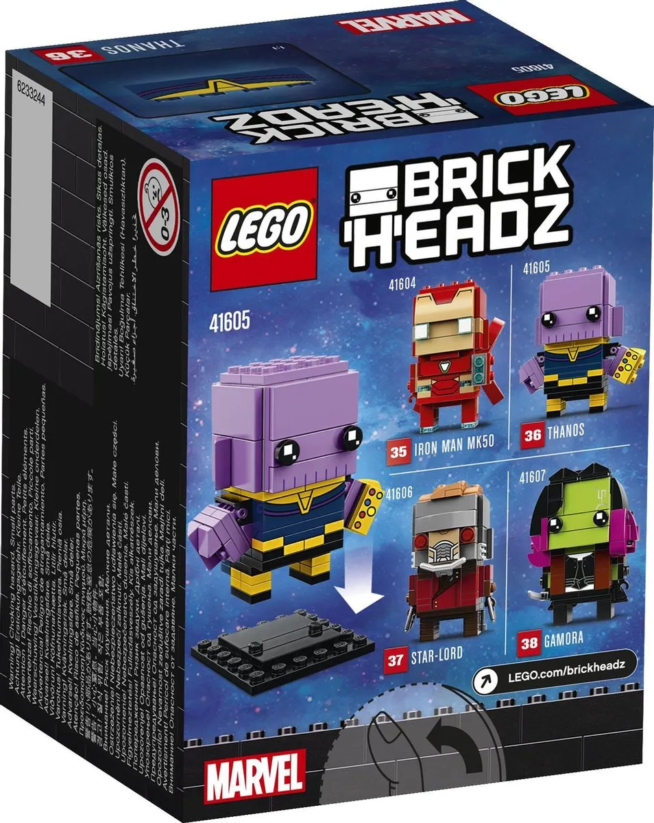 LEGO BrickHeadz Marvel Avengers Thanos 41605 - 105 Stukken