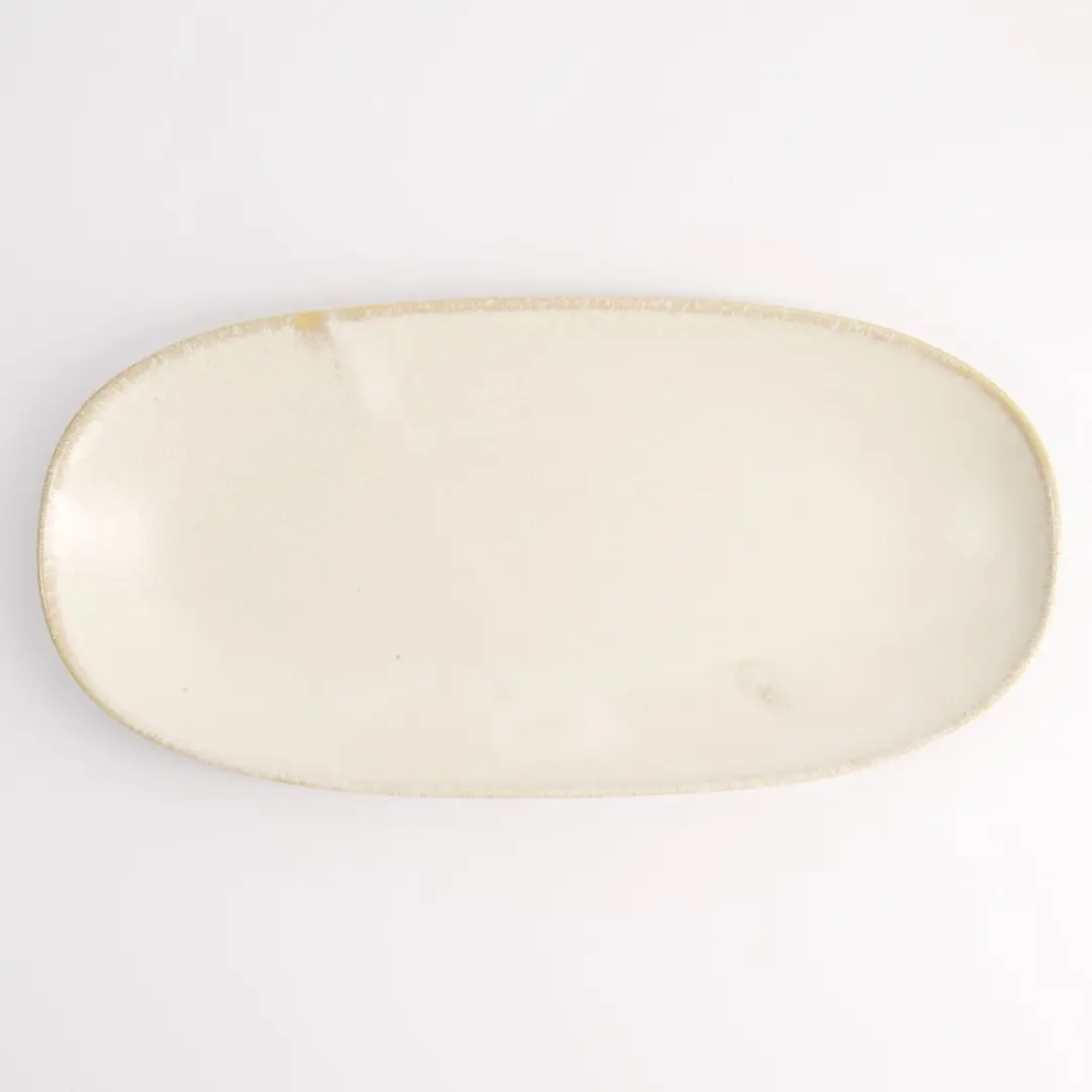 Tokyo Design Studio Titanium Matte Ovaal Bord 28,5x14cm