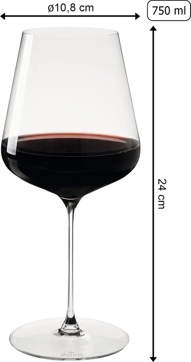 Spiegelau Bordeauxglazen Set 6 Stuks - 750ml