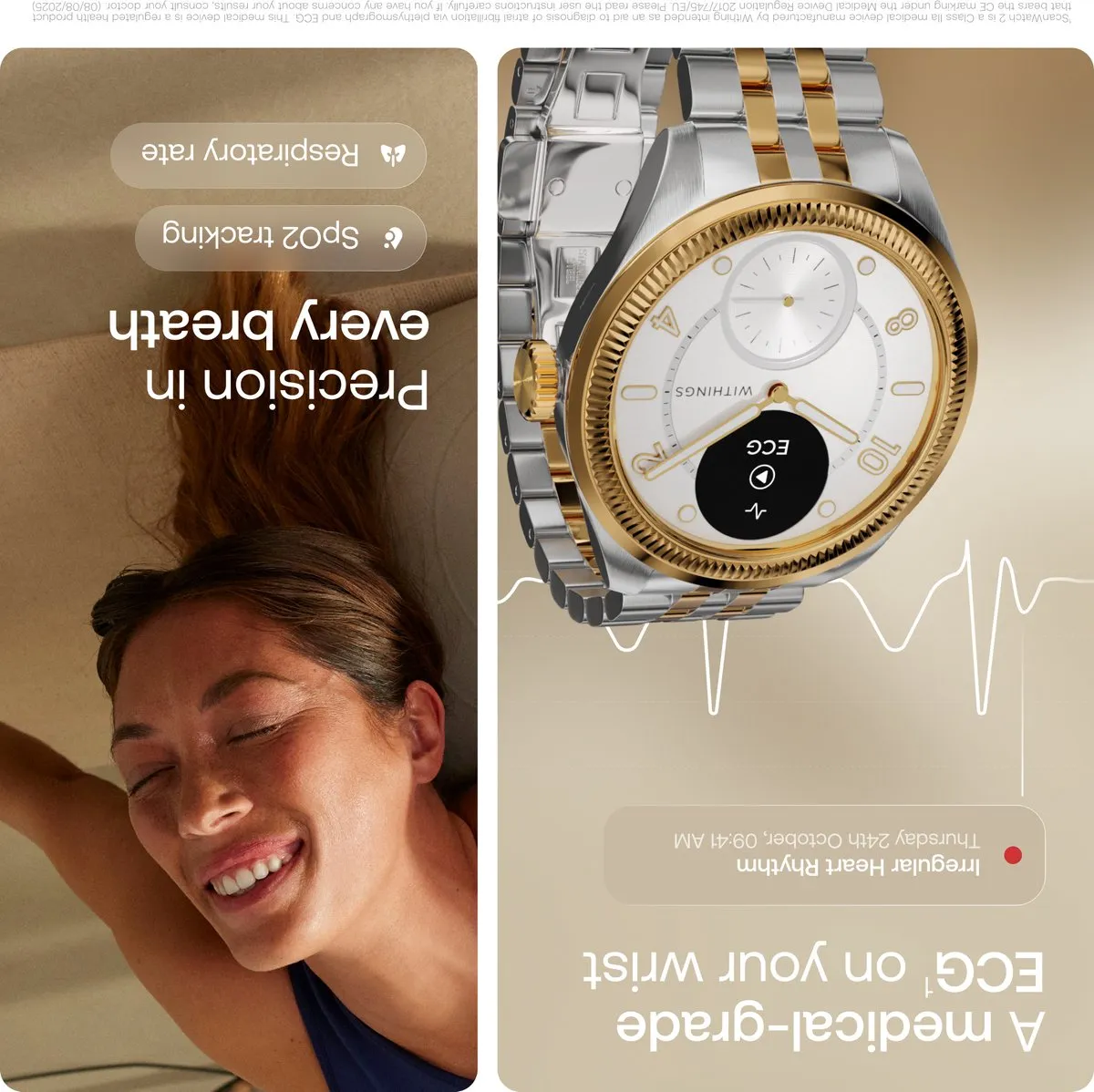 Withings ScanWatch Nova Brilliant 39mm - Goud
