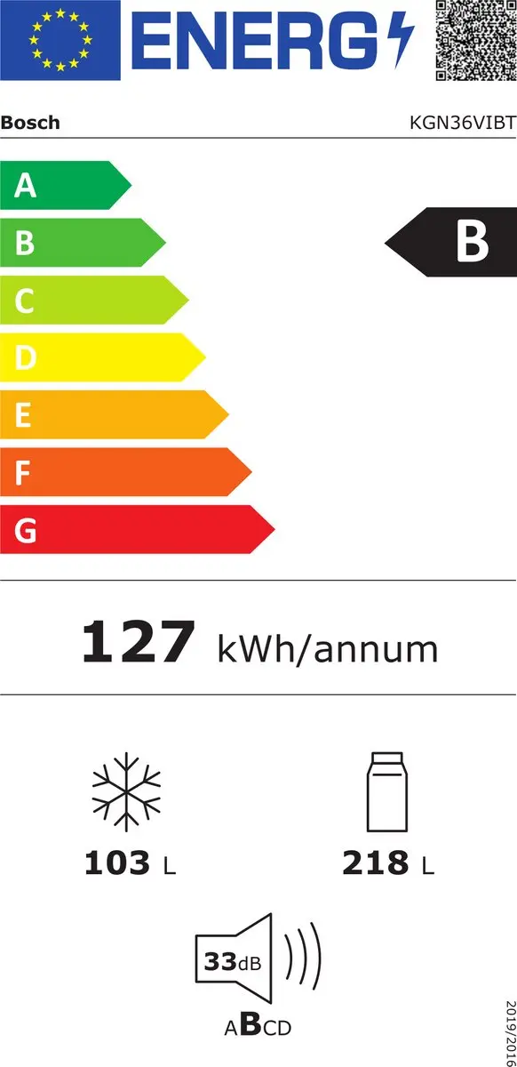 Bosch Serie 4 KGN36VIBT Koelvriescombinatie 321L - RVS
