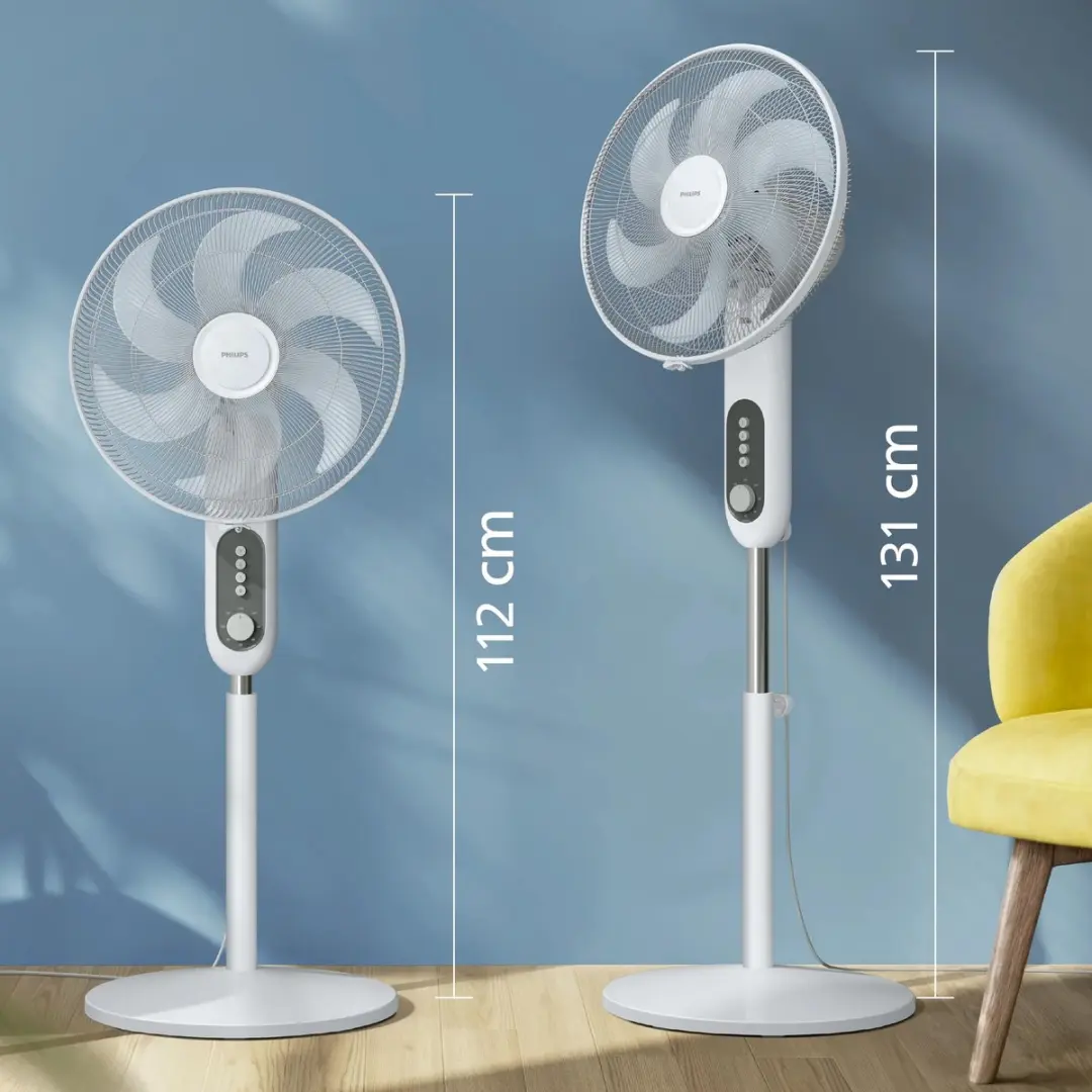 Philips CX1220/00 Vloerventilator 45W - 3 standen - Grijs - afbeelding 2 van 6