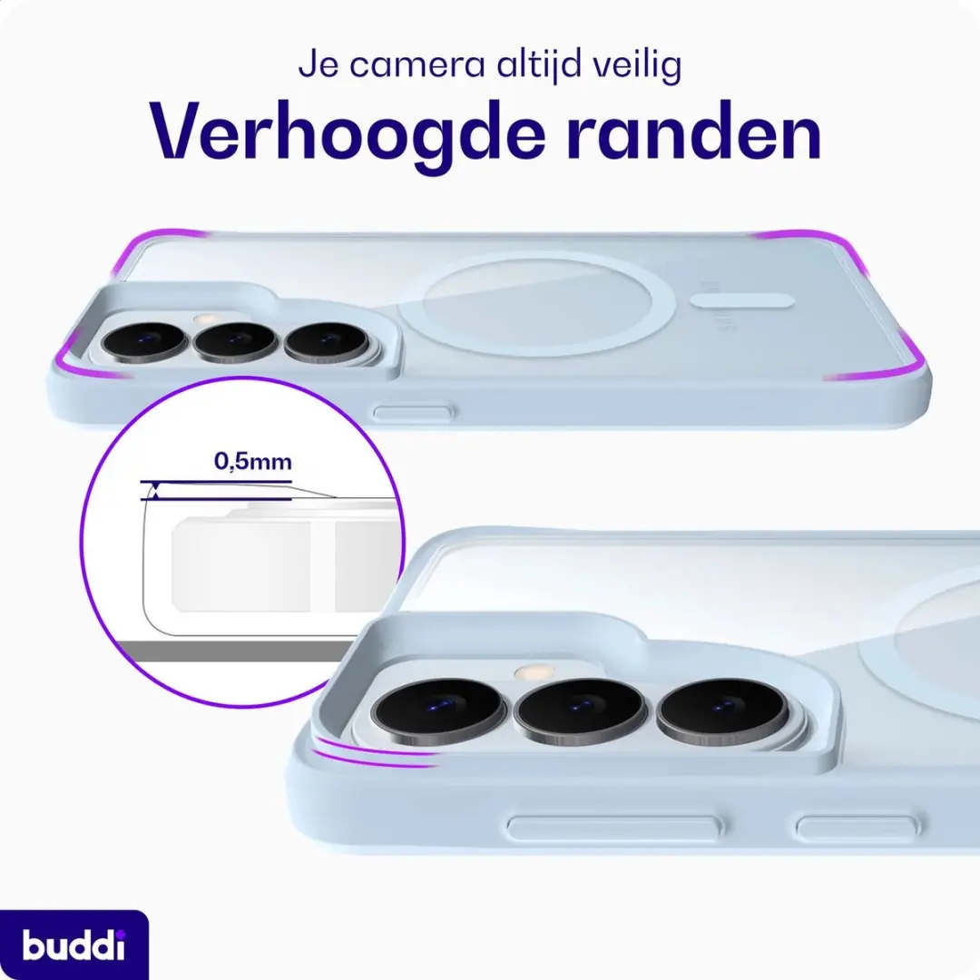 Buddi Hybrid Hoesje Samsung Galaxy S26 Plus - MagSafe Blauw - afbeelding 6 van 6